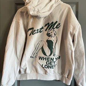 LONELY GHOST Off-White Hoodie
